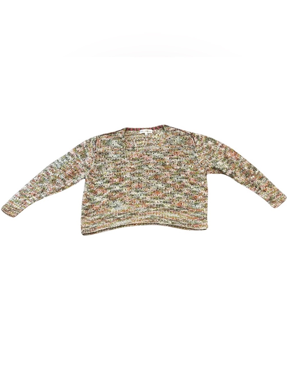 Chelsea & Theodore Colorful Marled Knit Sweater | Multicolor | Size S